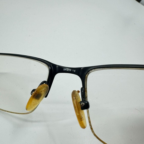 Safilo Elasta 7199T Black 0003 Semi Rim Titanium Eyeglasses 54-19-140 H10317 - Picture 6 of 8